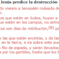 Lucas 21:20-24 Jesús predice la destrucción de Jerusalén - Ruby Sáez Montoya