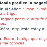 Lucas 22:31-34 Jesús predice la negación de Pedro - Ruby Sáez Montoya