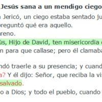 Lucas 18:35-43 Jesús sana a un mendigo ciego