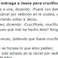 Lucas 23:18-25 Pilato entrega a Jesús para crucificarlo - Ruby Sáez Montoya