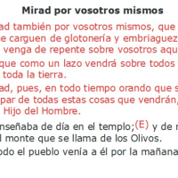 Lucas 21:34-38 Mirad por vosotros mismos - Ruby Sáez Montoya