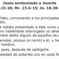 Lucas 23:13-17 Jesús sentenciado a muerte - Ruby Sáez Montoya