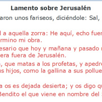 Lucas 13:31-35 Lamento de Jesús sobre Jerusalén