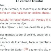 Lucas 19:28-40 La entrada triunfal a Jerusalén - Ruby Sáez Montoya