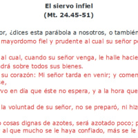 Lucas 12:41-48 El siervo infiel - Ruby Sáez Montoya