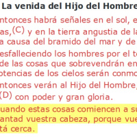 Lucas 21:25-28 La venida del Hijo del Hombre - Ruby Sáez Montoya