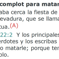 Lucas 22:1-2 Complot para matar a Jesús - Ruby Sáez Montoya