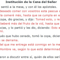 Lucas 22:14-23 Institución de la Cena del Señor - Ruby Sáez Montoya