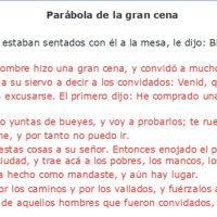Lucas 14:15-24 Parábola de la gran cena