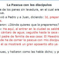 Lucas 22:7-13 La Pascua con los discípulos - Ruby Sáez Montoya