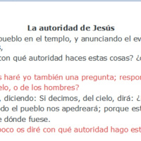 Lucas 20:1-8 Cuestionan la autoridad de Jesús