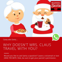 Why Doesnt Mrs. Claus Travel With You? (Casey on WhatsApp)
