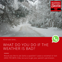 What Does Santa Do If the Weather is Bad on Christmas Eve? (Text from Ronan)