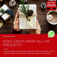 Does Santa Wrap All His Presents? (Libby on WhatsApp)