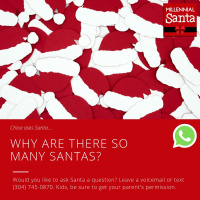 Why Are There So Many Santas? (Email from Chloe)