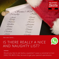 Is There Really a Nice and Naughty List? (Text from Alex)