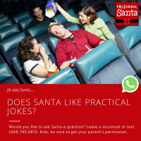 Does Santa Like Practical Jokes? (Jill on WhatsApp)