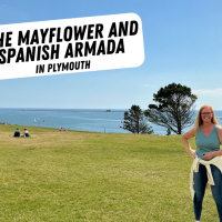 The Mayflower and Spanish Armada in Plymouth