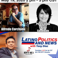 Alfredo Corchado “A Former Farmworker on American Hypocrisy”.  Penny Shaw, cnd. TX State Rep 148.