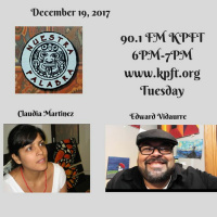 NP Lit Radio featuring Claudia Martinez  2018 McAllen TX Poet Laureate Edward Vidaurre