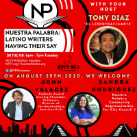 Filmmaker John Valadez. Sandra Rodriguez NP Community Rep District J.