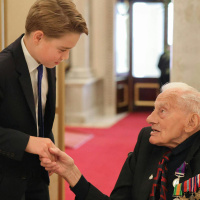 Prince George’s big VE Day moment as Prince Harry hits out again