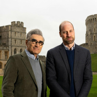 Prince William the tour guide and Prince Harry vs the men in grey suits