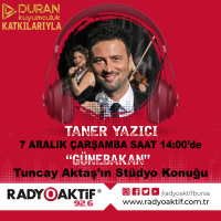 Taner Yazıcı Stüdyo Konuk (07.12.2022)
