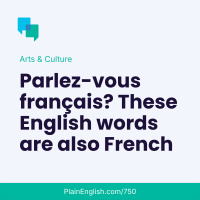 English words borrowed from French