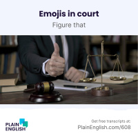 Courts grapple with how to interpret emojis | Learn English expression figure that