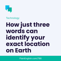 Three words to say exactly where you are