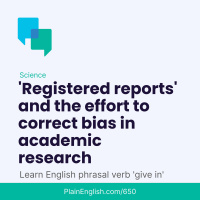 Correcting bias in academic research (Give in)