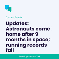 Updates: Astronauts home running records fall no more Bitcoin in El Salvador