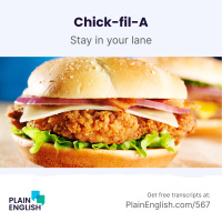 Chick-fil-A, popular fast-food chain, to expand internationally | Learn expression stay in your lane