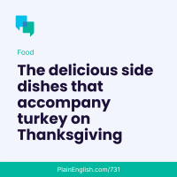 The best side dishes for American Thanksgiving