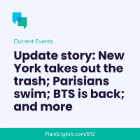 Update episode: BTS, Birkin, NYC trash, Seine swimming  more