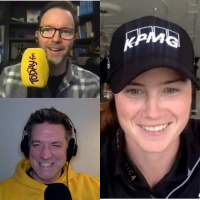 Leona Maguire Gives Dave Some Caddying Tips