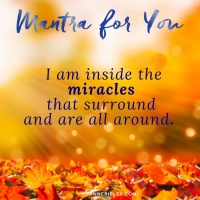 #MondayMantra: I am inside MIRACLES that surround and all around.