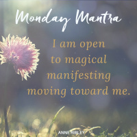MONDAY MANTRA: I am open to magical manifesting moving toward me.