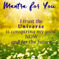 #MondayMantra: I trust the Universe is conspiring my good NOW  for my future