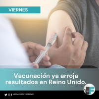 La vacunación empieza a mostrar resultados en Reino Unido.