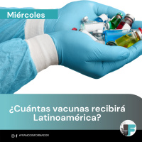 Covax enviará 26 millones de vacunas a Latinoamérica.