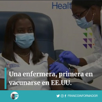 Una enfermera fue la primera en vacunarse en EE.UU.