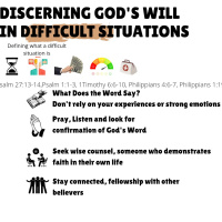 Discerning Gods will in Difficult times