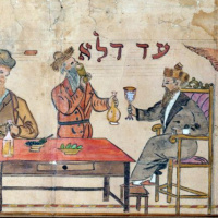 Seudat Purim - Eating Bread  Meat