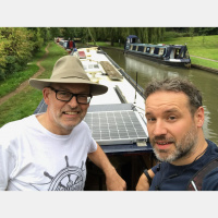 2005: On the canal with the pirate Glenn Le Santo
