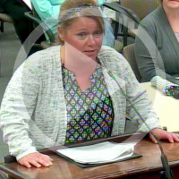 School Board Meeting: Christine Newcomer speaks about abuse