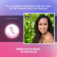 10 Lessons I Learned in the 1st year of the Thriver Lifestyle Podcast