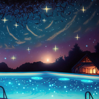 Contentment (and a night swim)