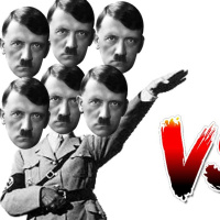 Vote For Six - Headed Zombie Hitler To Stop Seven - Headed Zombie Hitler